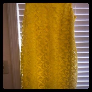 Yellow cocktail dress